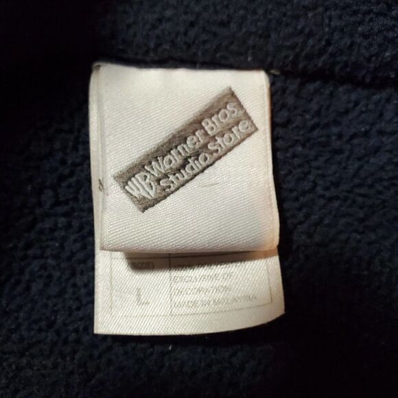 Vtg Bugs Bunny Sweater Mens Large Red Warner Bros Studio Looney Tunes 1/4 Zip - Picture 4 of 10